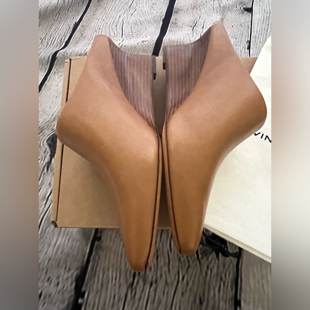Vince Benita Womens Leather Slip On Wedge Heels